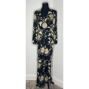 BCBG MAXAZRIA Women Blue NavyWide Leg XXS Jumpsuit